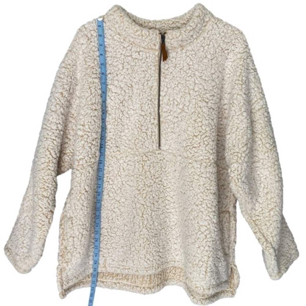 TIME & TRU Top Faux Sherpa Oatmeal Heather Women's Plus Size 2X (20W-22W) - Picture 7 of 12
